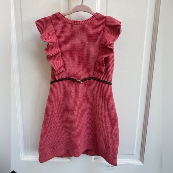 Janie and Jack Other - Janie and Jack 3T Girls Pink Knit Short Sleeve Casual Sweater Dress
